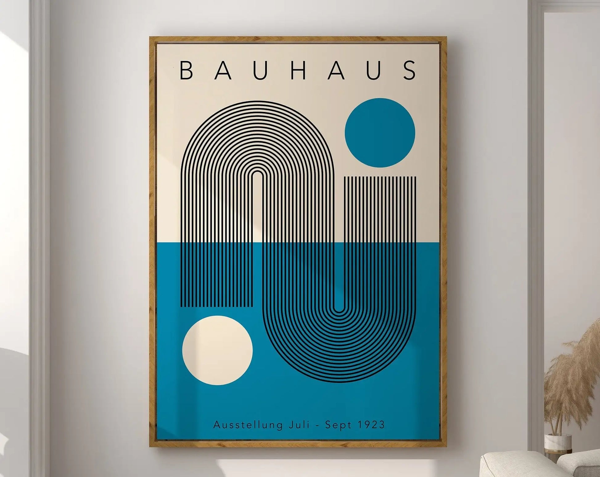 Geometric Mid-Century Canvas Wall Art Print - Posters