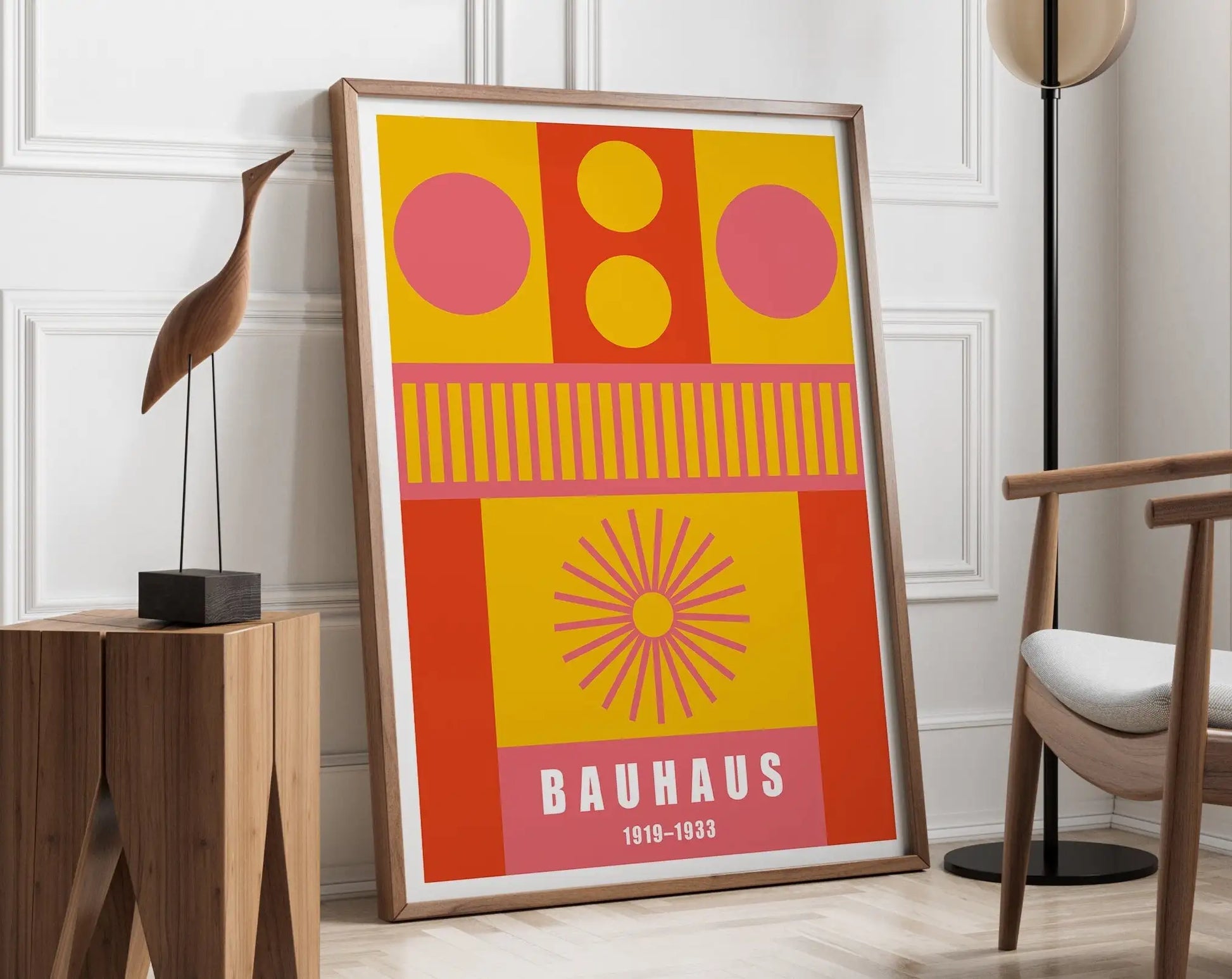 Geometric Mid-Century Canvas Wall Art Print - Posters