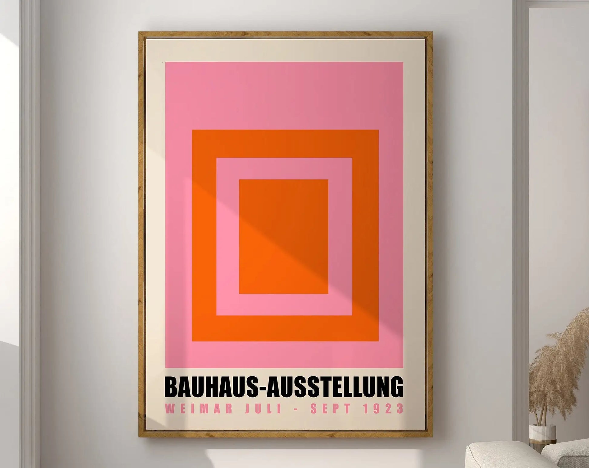 Geometric Mid-Century Canvas Wall Art Print - Posters