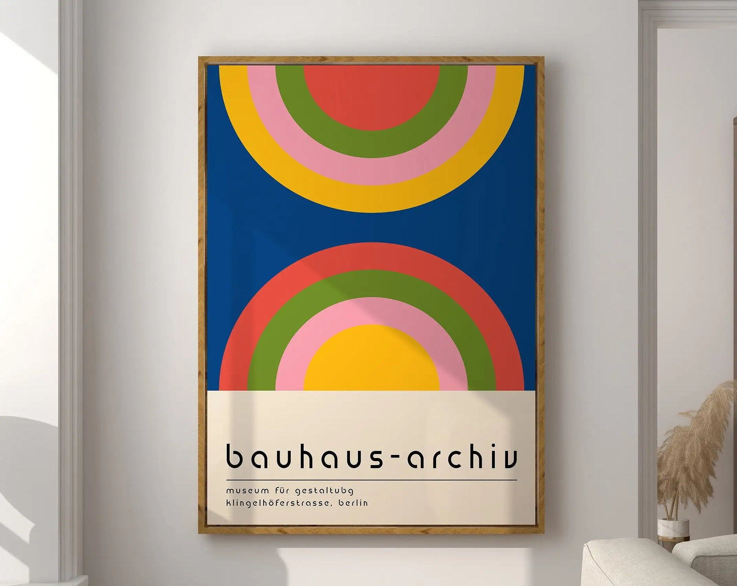 Geometric Mid-Century Canvas Wall Art Print - Posters