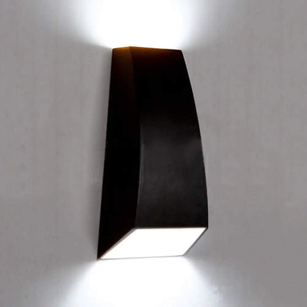 DecorBites™ DecorBites™ Geometric Wall Sconce Lamp - Modern LED Aluminum Light Fixture in Black/Gray with White/Warm Lighting