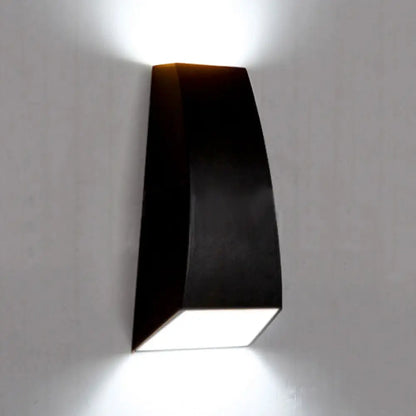 DecorBites™ DecorBites™ Geometric Wall Sconce Lamp - Modern LED Aluminum Light Fixture in Black/Gray with White/Warm Lighting