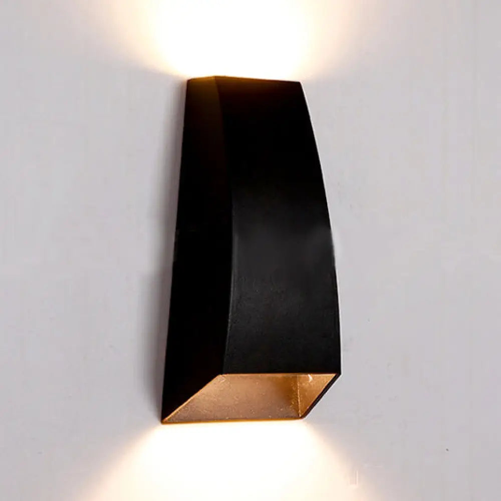 DecorBites™ DecorBites™ Geometric Wall Sconce Lamp - Modern LED Aluminum Light Fixture in Black/Gray with White/Warm Lighting