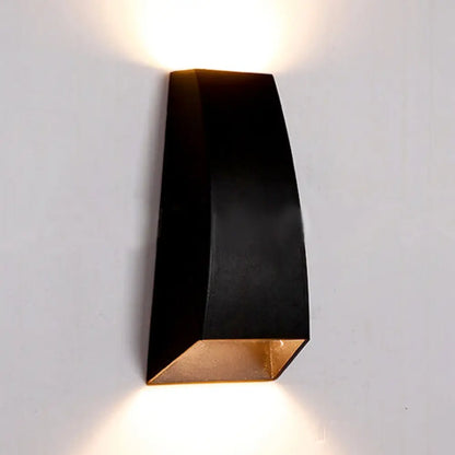 DecorBites™ DecorBites™ Geometric Wall Sconce Lamp - Modern LED Aluminum Light Fixture in Black/Gray with White/Warm Lighting