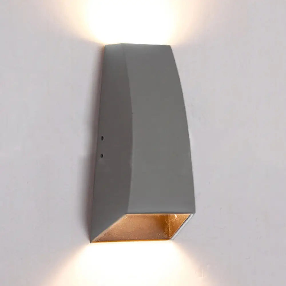 DecorBites™ DecorBites™ Geometric Wall Sconce Lamp - Modern LED Aluminum Light Fixture in Black/Gray with White/Warm Lighting