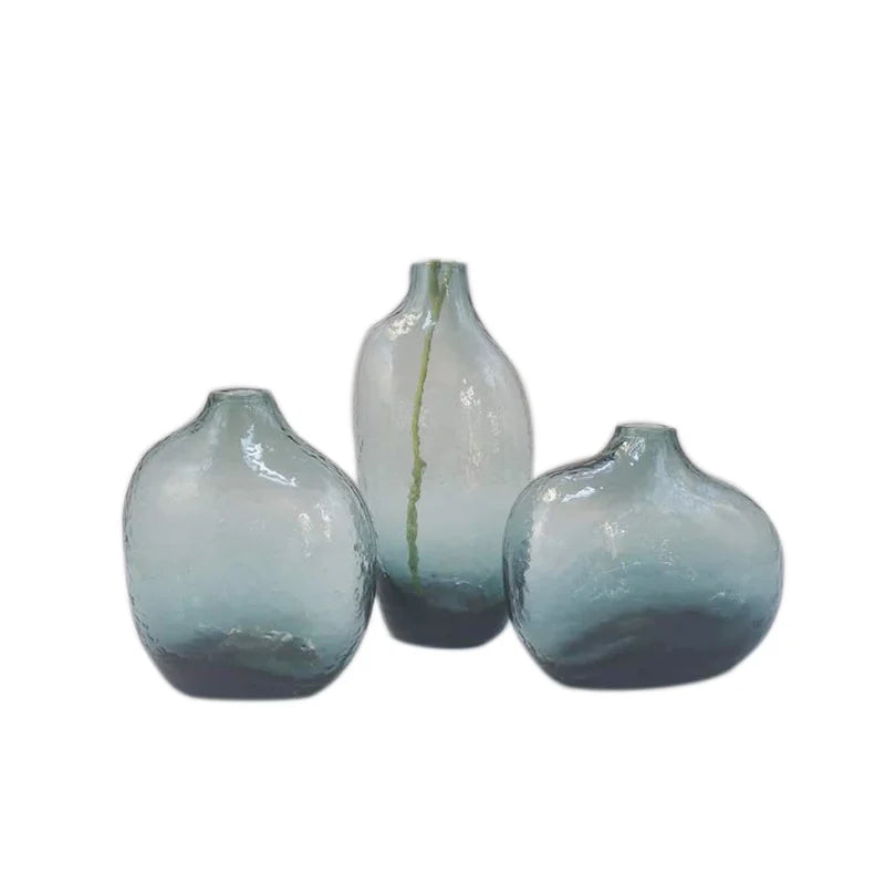 Geometric Zen Glass Vase for Single Flower Arrangement