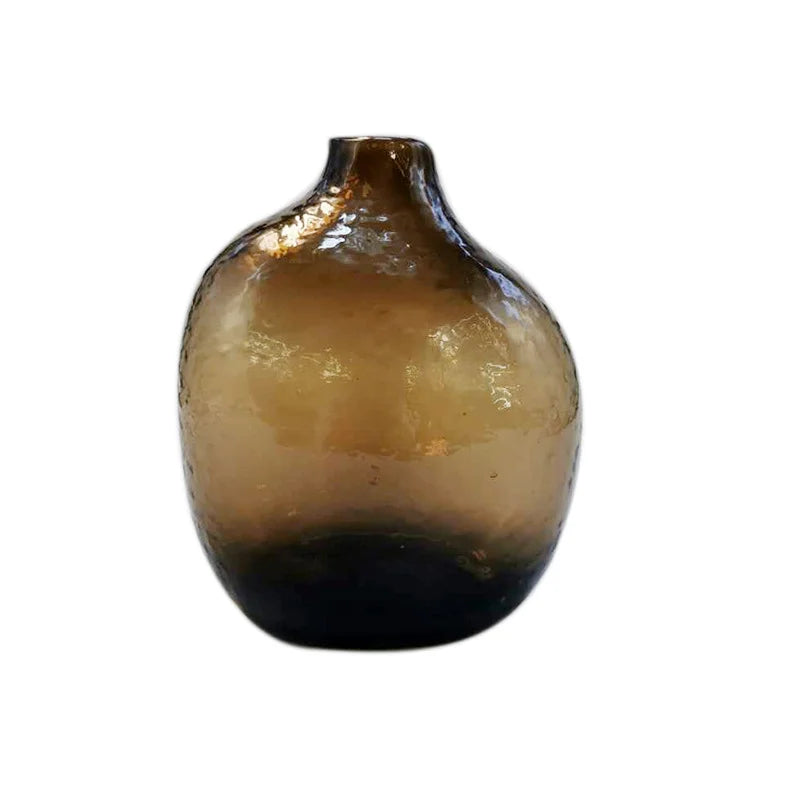 Geometric Zen Glass Vase for Single Flower Arrangement - Vase