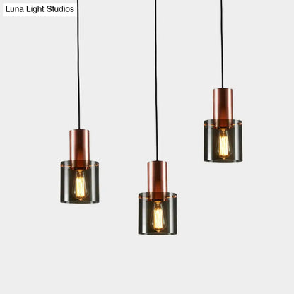 Glass 1-Light Pendant Lamp - Bottle Shaped Down Lighting - Modern Ceiling Suspension