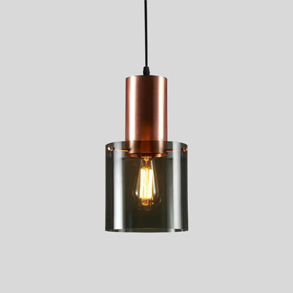 Glass 1-Light Pendant Lamp - Bottle Shaped Down Lighting - Modern Ceiling Suspension