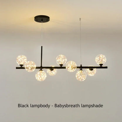 Glass Ball Ceiling Chandelier for Dining Room - Chandelier