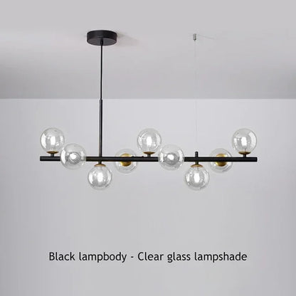 Glass Ball Ceiling Chandelier for Dining Room - Chandelier