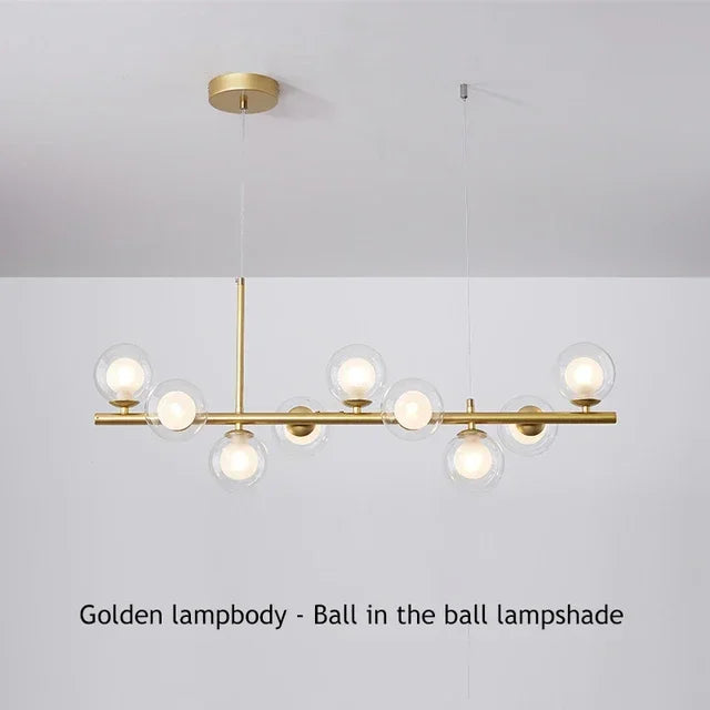 Glass Ball Ceiling Chandelier for Home Lighting - Chandelier