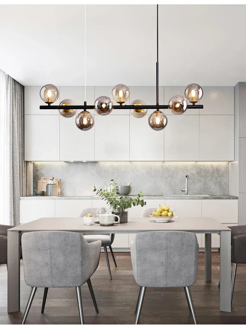 Glass Ball Ceiling Chandelier for Home Lighting - Chandelier