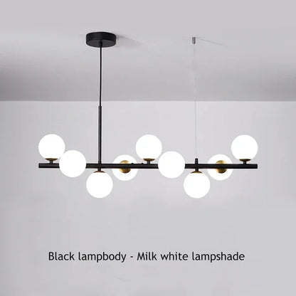 Glass Ball Chandelier for Dining and Living Rooms - Chandelier