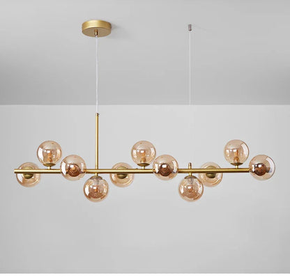 Glass Ball Chandelier for Dining and Living Rooms - Chandelier