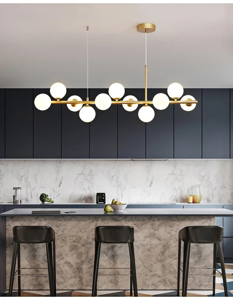 Glass Ball Chandelier for Home Lighting - Chandelier