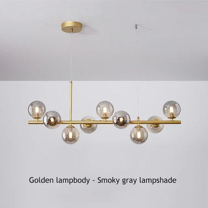 Glass Ball Chandelier: Modern Ceiling Lighting Fixture - Chandelier