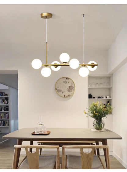 Glass Ball Chandelier: Modern Ceiling Lighting Fixture - Chandelier