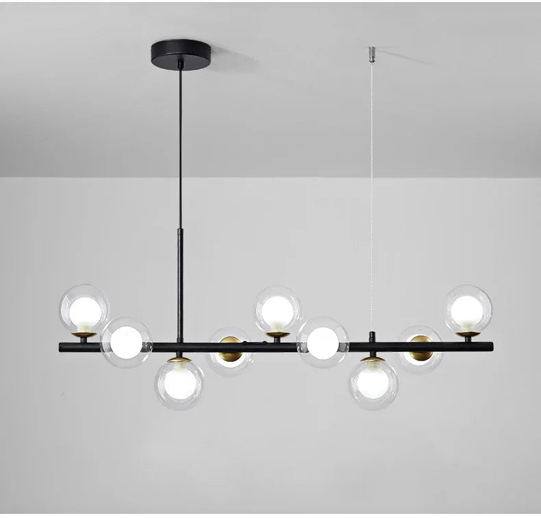 Glass Ball Chandelier: Modern Ceiling Lighting Fixture - Chandelier