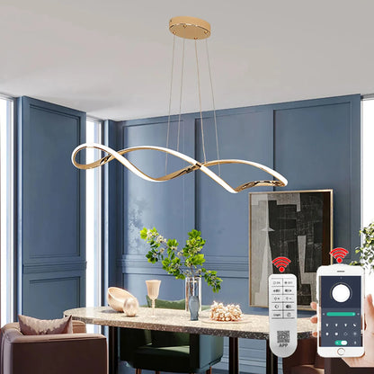 Glass Pendant Lights with LED for Modern Home Decor - Chandelier