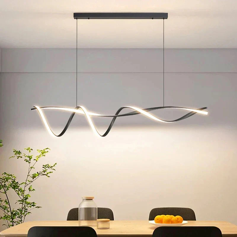 Glass Pendant Lights with LED for Modern Home Decor - A-outward / cool white - Chandelier
