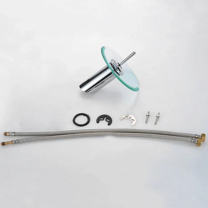 Glass Waterfall Basin Sink Faucet