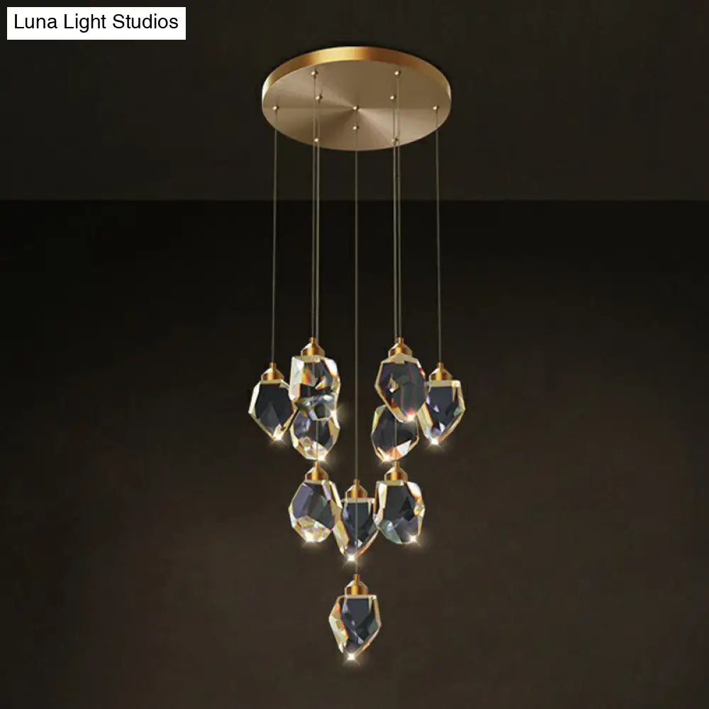 Gleaming LED Multi-Pendant Suspension Lighting for Dining Room