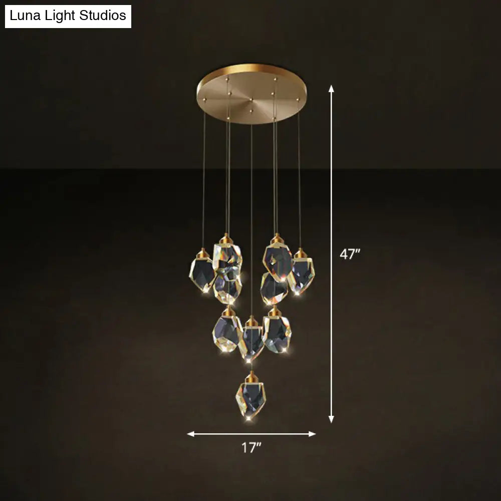 Gleaming LED Multi-Pendant Suspension Lighting for Dining Room