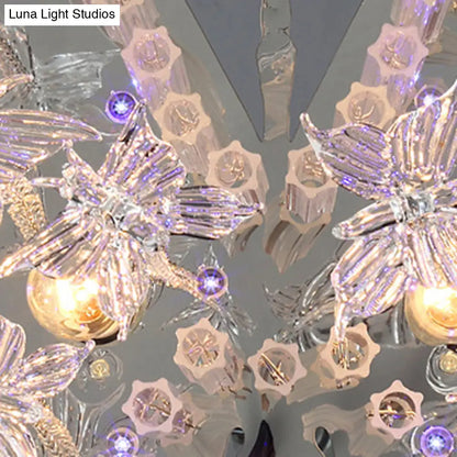 DecorBites™ DecorBites™ Glittering Butterfly Ceiling Lamp with Clear Crystal Ceiling Mount Light - Perfect for Kindergarten