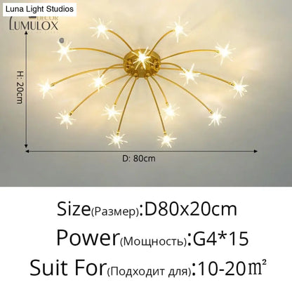 DecorBites™ Glory - LED Flowers Chandeliers