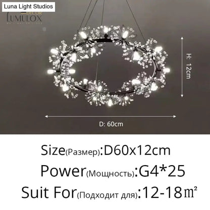 DecorBites™ Glory - LED Flowers Chandeliers