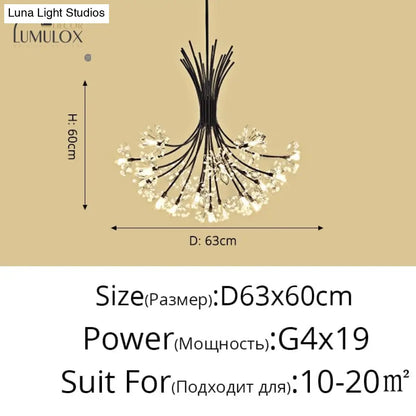 DecorBites™ Glory - LED Flowers Chandeliers