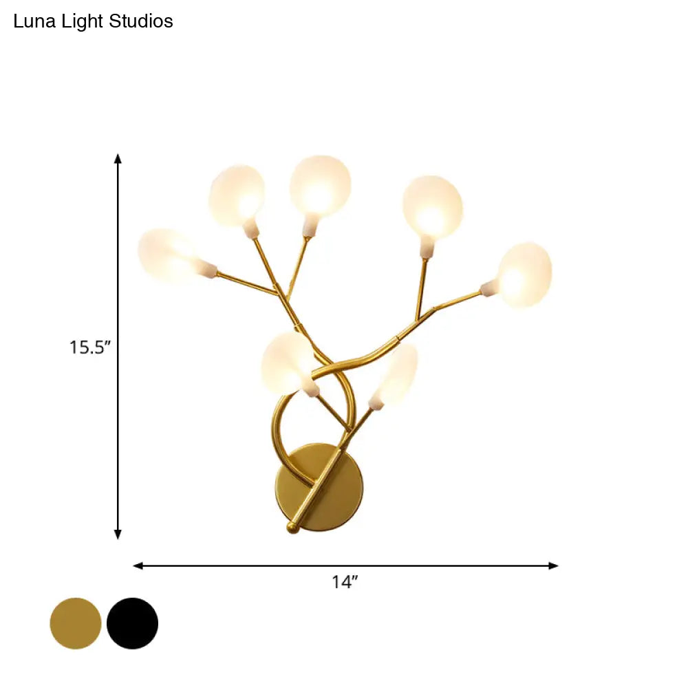 DecorBites™ Glowing Acrylic LED Wall Light for Modern Bedside Lighting