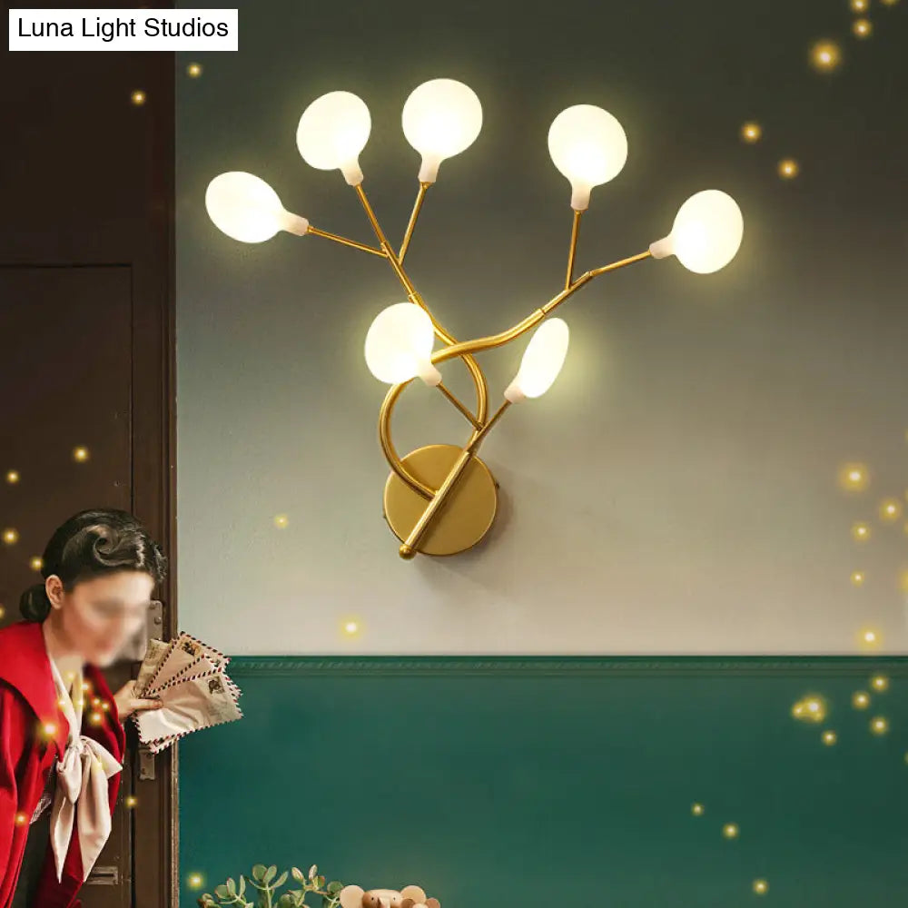 DecorBites™ Glowing Acrylic LED Wall Light for Modern Bedside Lighting