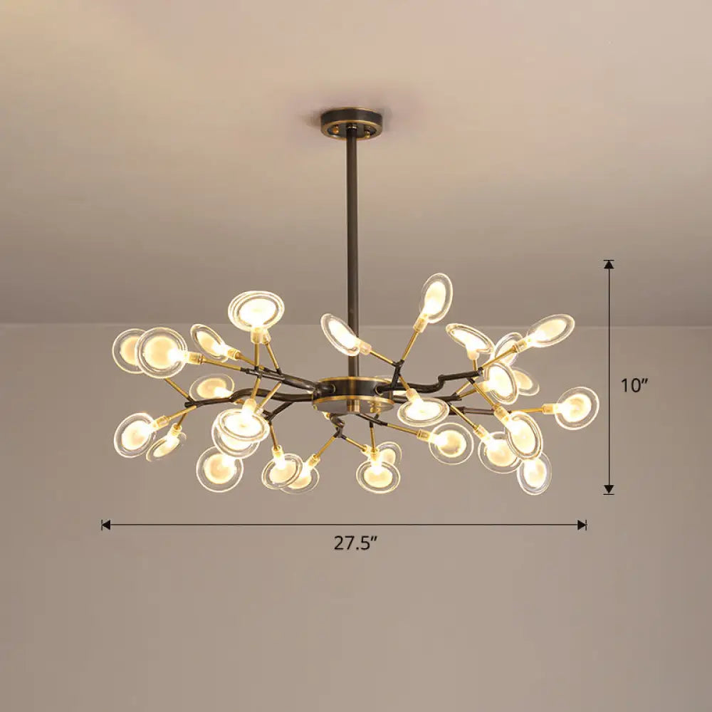 Lámpara de araña Glowworm: Lámpara colgante acrílica posmoderna para comedor