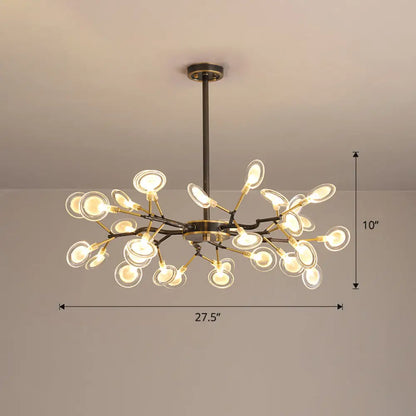 Lámpara de araña Glowworm: Lámpara colgante acrílica posmoderna para comedor