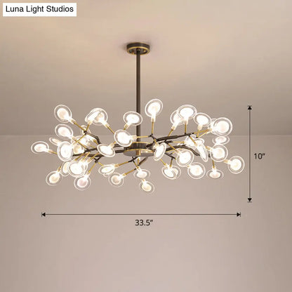 Lámpara de araña Glowworm: Lámpara colgante acrílica posmoderna para comedor