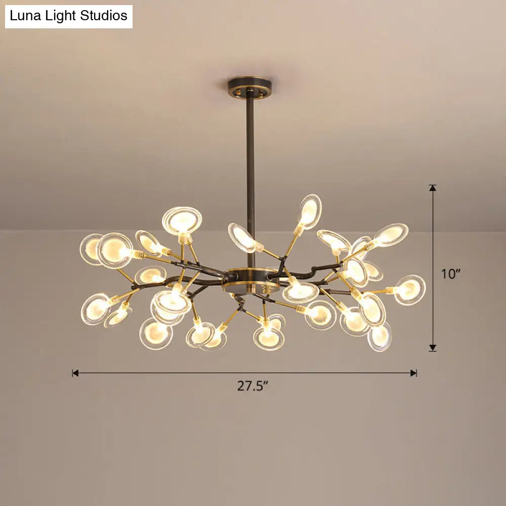 Lámpara de araña Glowworm: Lámpara colgante acrílica posmoderna para comedor