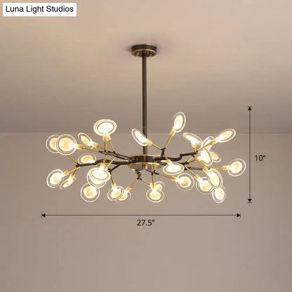 Lámpara de araña Glowworm: Lámpara colgante acrílica posmoderna para comedor