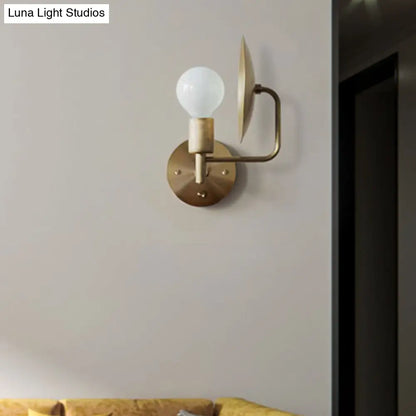 DecorBites™ DecorBites™ Gold Bare Bulb LED Wall Sconce - Modern Metal Lighting Fixture for Living Room