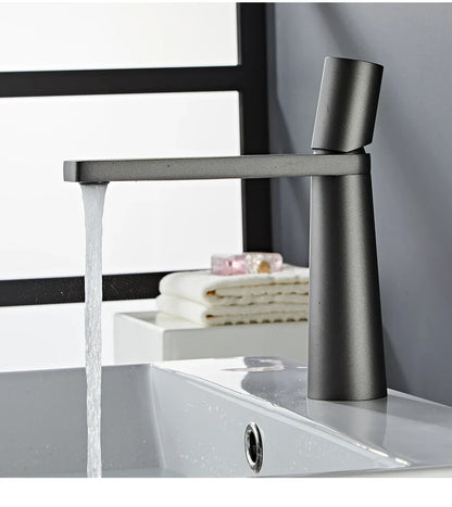 Gold Brass Basin Faucet for Bathroom Sink