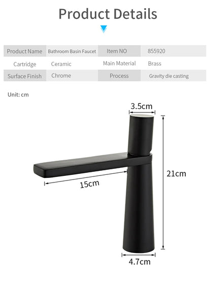 Gold Brass Basin Faucet for Bathroom Sink