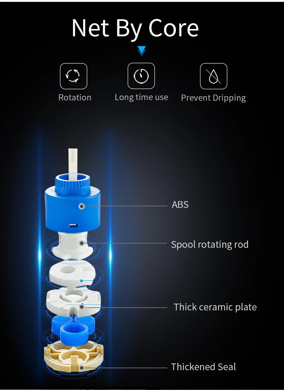 Gold Brass Basin Faucet for Bathroom Sink