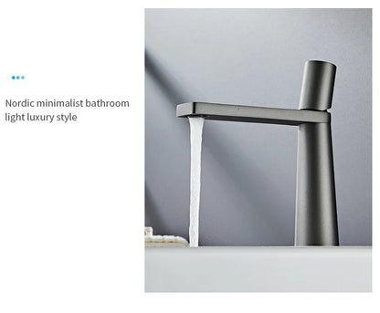 Gold Brass Basin Faucet for Bathroom Sink