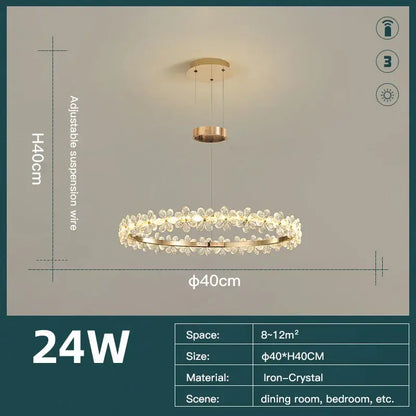 Gold butterfly crystal led chandelier living room pendant light with gold-toned iron-crystal frame by decorbites crystal led