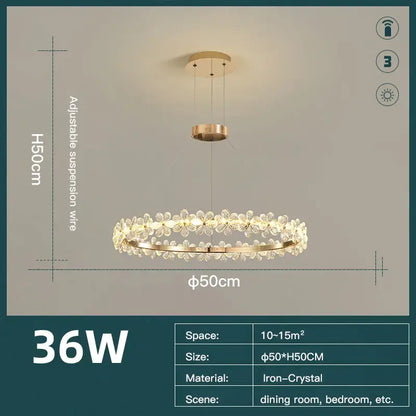 Gold butterfly crystal led chandelier with gold metal frame and flower-like clear crystals for living room decorbites crystal led
