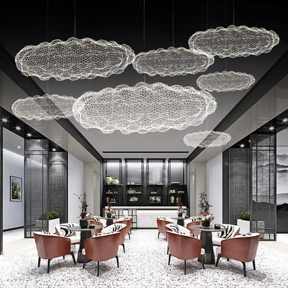 Gold Cloud Pendant Lights for Home and Restaurant - Chandelier