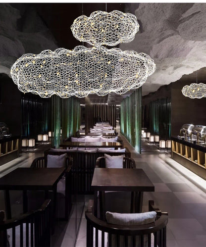 Gold Cloud Pendant Lights for Home and Restaurant - Chandelier