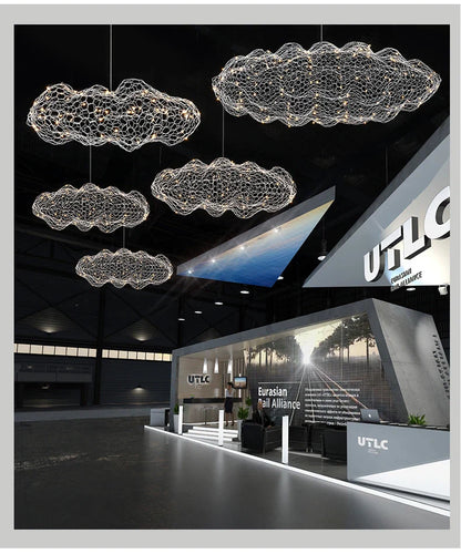 Gold Cloud Pendant Lights for Home and Restaurant - Chandelier