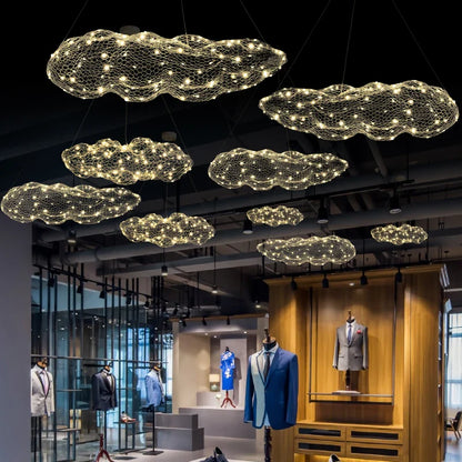 Gold Cloud Pendant Lights for Home and Restaurant - Chandelier